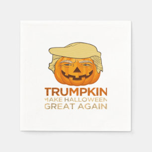Trumpkin Halloween Funny Classic Napkin