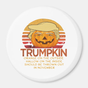 Trumpkin Halloween Funny Classic – Political Pumpk Magnet