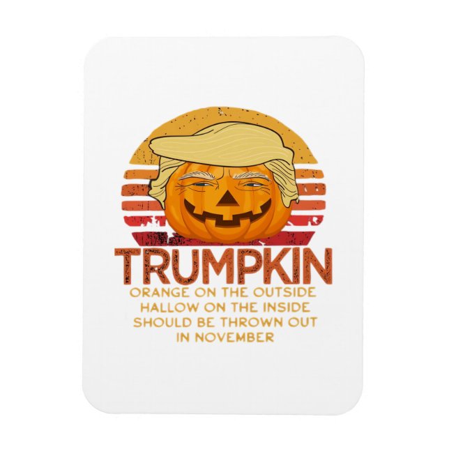 Trumpkin Halloween Funny Classic – Political Pumpk Magnet (Vertical)