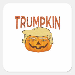 Trumpkin Halloween Funny Classic – Sloth Mask Desi Square Sticker
