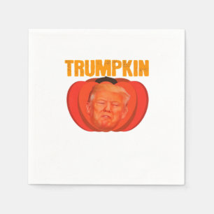 Trumpkin Halloween Jack O Lantern Graphic Funny Napkin