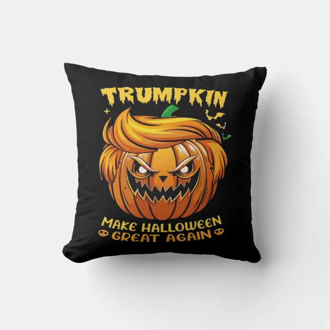 Trumpkin Halloween - Make Halloween Great Again Cl Cushion (Front)