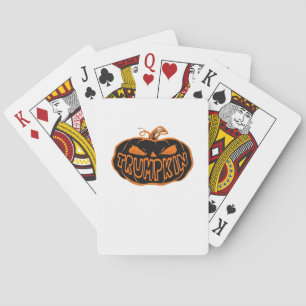 Trumpkin Halloween Playing Cards