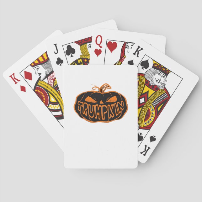 Trumpkin Halloween Playing Cards (Back)