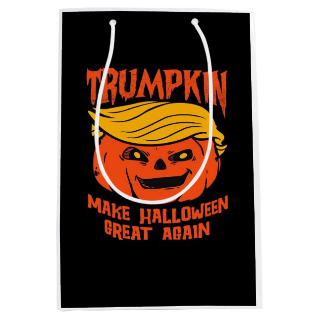 Trumpkin Halloween Pumpkin Election Medium Gift Bag (Front)