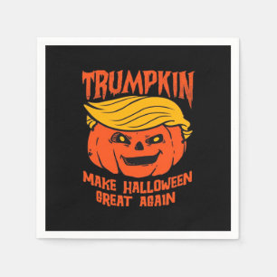 Trumpkin Halloween Pumpkin Election Napkin