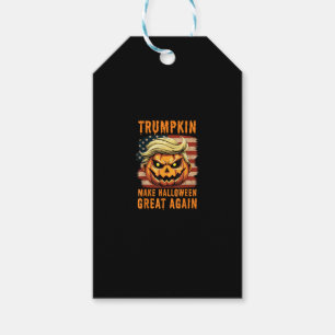 Trumpkin Halloween Pumpkin Make Halloween Great Ag Gift Tags