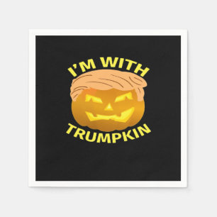 Trumpkin Halloween Pumpkin Napkin