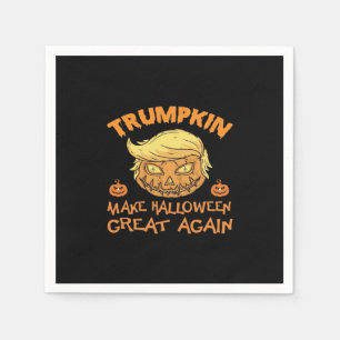 Trumpkin Halloween Pumpkin Napkin