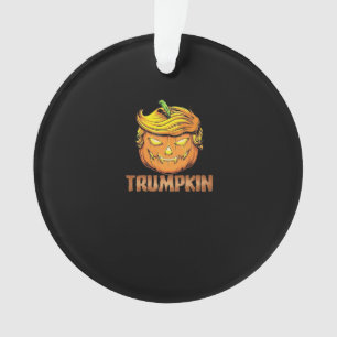 Trumpkin -  Halloween Pumpkin Ornament