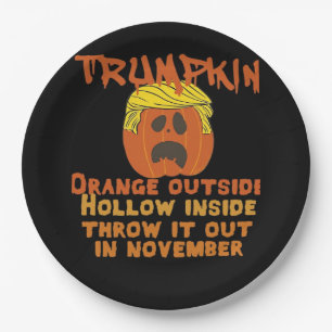 Trumpkin Inside Throw Out November Classic Paper Plate