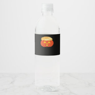 Trumpkin Jack O'Lantern Water Bottle Label