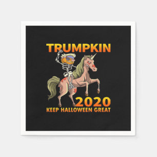 Trumpkin Keep Halloween Great Pumpkin Napkin
