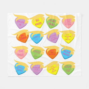 Trumpkin Lovin' Hearts Fleece Blanket