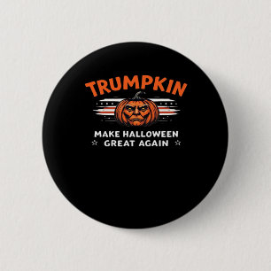 Trumpkin Make Halloween Great Again Classic 6 Cm Round Badge
