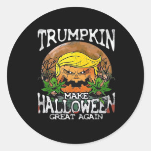 Trumpkin Make Halloween Great Again Classic Classic Round Sticker