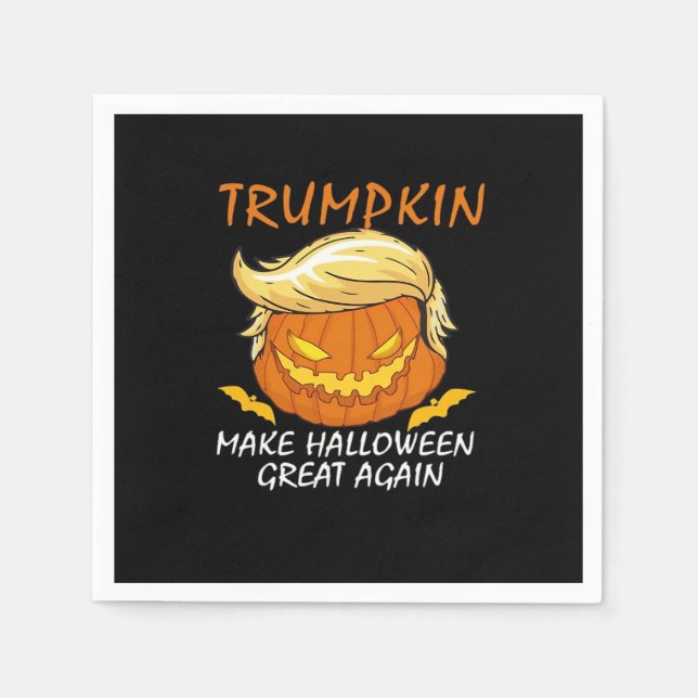 Trumpkin Make Halloween Great Again Classic – Funn Napkin (Front)