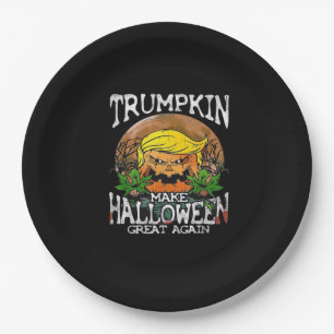 Trumpkin Make Halloween Great Again Classic Paper Plate