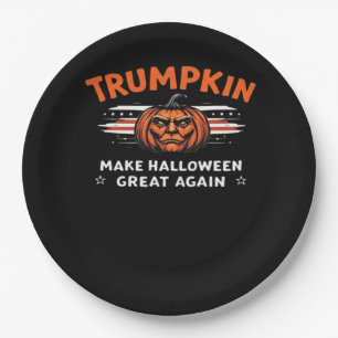 Trumpkin Make Halloween Great Again Classic Paper Plate