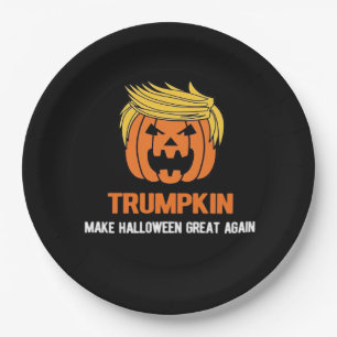 Trumpkin Make Halloween Great Again Classic Paper Plate
