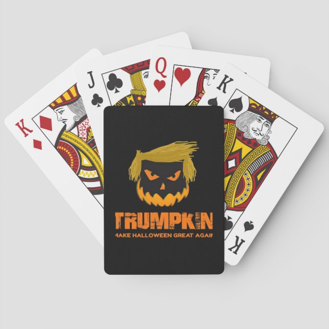 Trumpkin, Make Halloween Great Again Classic Playing Cards (Back)