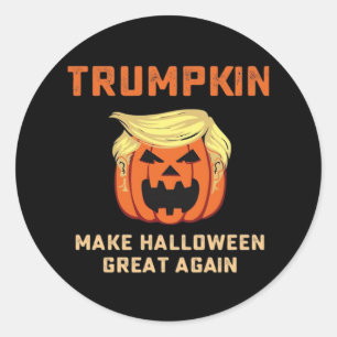 Trumpkin Make Halloween Great Again – Classic Pump Round Sticker