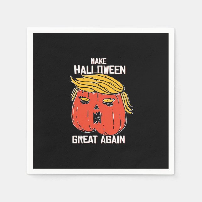 Trumpkin Make Halloween Great Again Classic – Retr Napkin (Front)