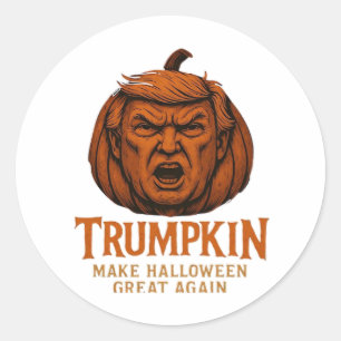Trumpkin... Make Halloween Great Again Classic Round Sticker