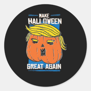 Trumpkin Make Halloween Great Again Classic Round Sticker