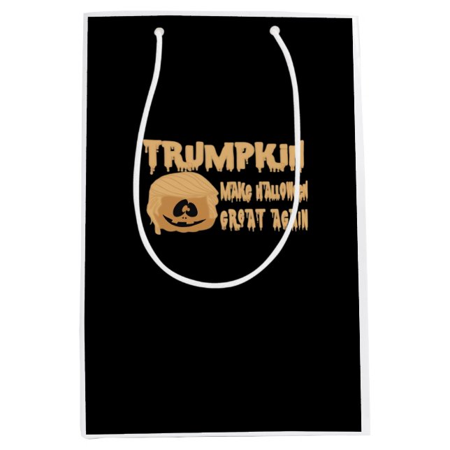 Trumpkin Make Halloween Great Again Classic – Skel Medium Gift Bag (Front)