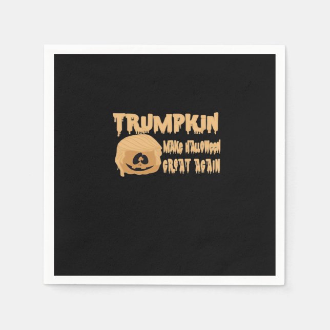 Trumpkin Make Halloween Great Again Classic – Skel Napkin (Front)
