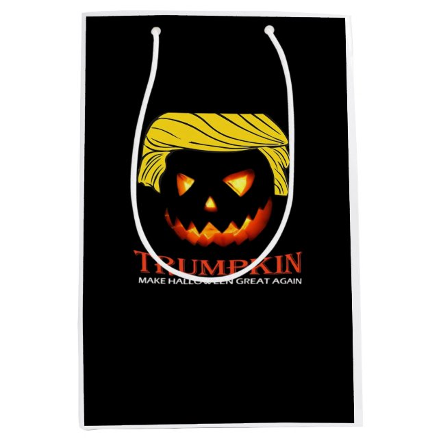 Trumpkin Make Halloween Great Again Classic – Slot Medium Gift Bag (Front)