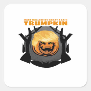 Trumpkin, Make Halloween Great Again Classic Square Sticker
