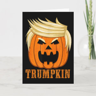 Trumpkin Make Halloween Great Again Funny (2 Side) Card