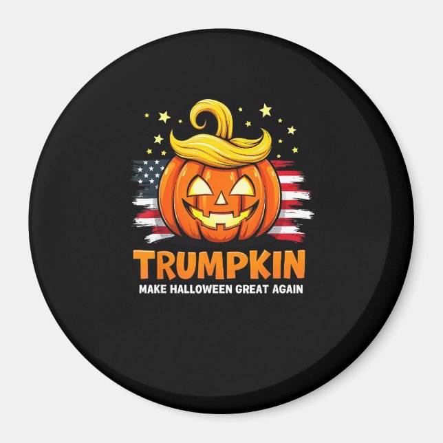 Trumpkin Make Halloween Great Again Funny Pumpkin Magnet (Front)