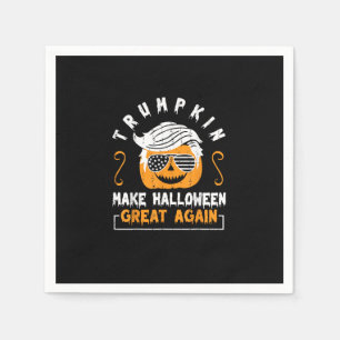 Trumpkin Make Halloween Great Again Funny Pumpkin Napkin