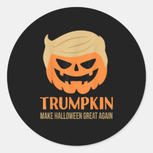 Trumpkin Make Halloween Great Again Funny Sarcasti Classic Round Sticker