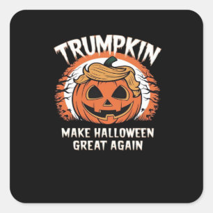 Trumpkin Make Halloween Great Again Funny Square Sticker