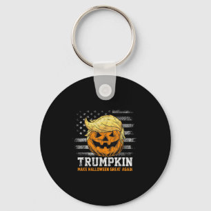 Trumpkin Make Halloween Great Again Funny Trump Me Key Ring