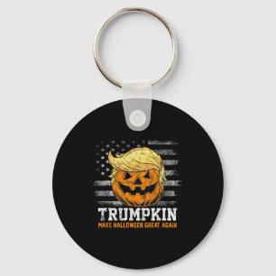 Trumpkin Make Halloween Great Again Funny Trump Me Key Ring