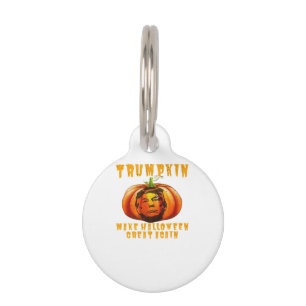 Trumpkin Make Halloween Great Again Graphic Funny  Pet Tag