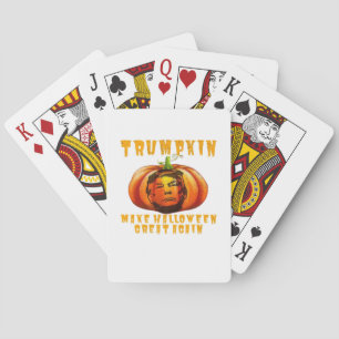 Trumpkin Make Halloween Great Again Graphic Funny Playing Cards