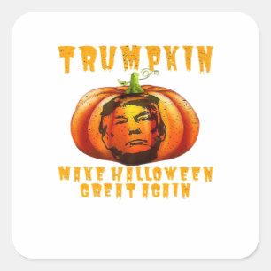 Trumpkin Make Halloween Great Again Graphic Funny  Square Sticker