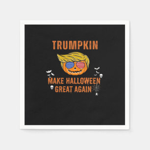 Trumpkin Make Halloween Great Again,  Halloween Pu Napkin
