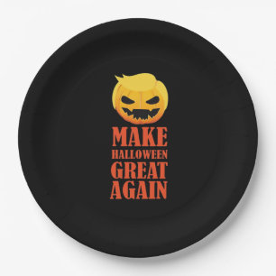 Trumpkin Make Halloween Great Again – MAGA Pumpkin Paper Plate
