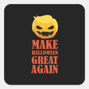 Trumpkin Make Halloween Great Again – MAGA Pumpkin Square Sticker
