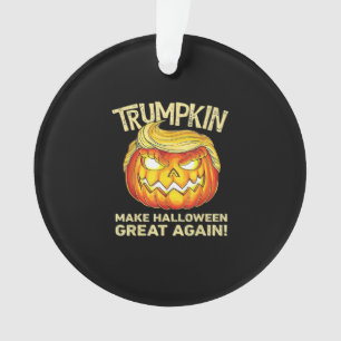 Trumpkin Make Halloween Great Again Men Funny Clas Ornament