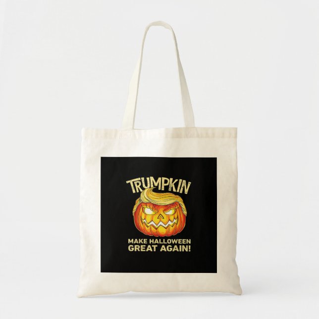 Trumpkin Make Halloween Great Again Men Funny Clas Tote Bag (Front)