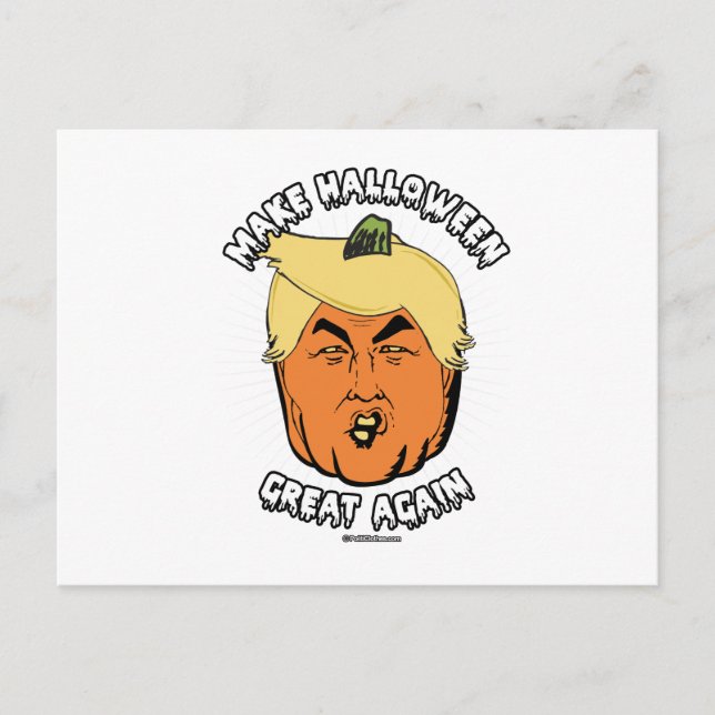 Trumpkin - Make Halloween Great Again Postcard (Front)