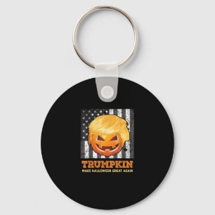 Trumpkin Make Halloween Great Again President  Pum Key Ring